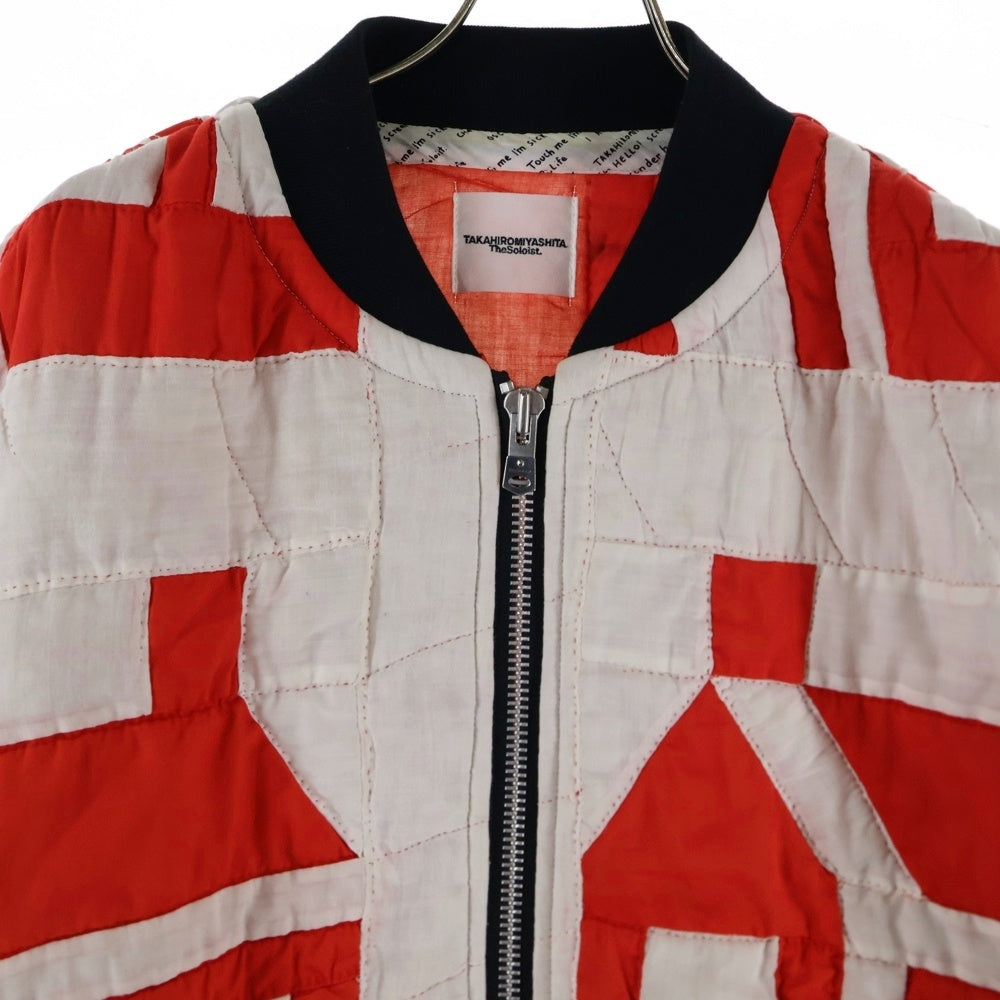 TAKAHIROMIYASHITA The SoloIst.(タカヒロミヤシタザソロイスト) ビンテージキルトフライトジャケット キルティングボンバージャケット sw.0162