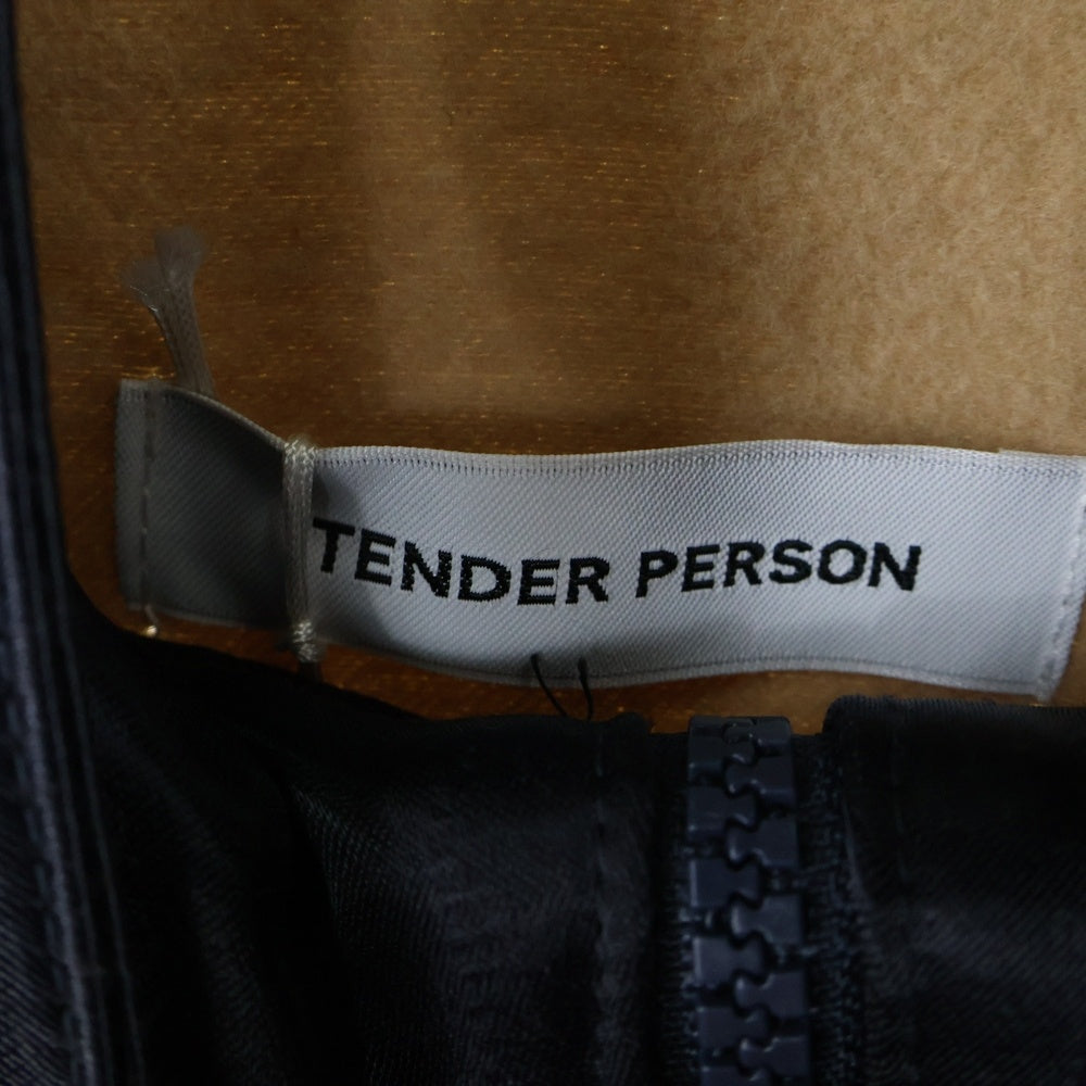 TENDER PERSON(テンダーパーソン) 24SS Crochet Sleeve Jscket クロシェスリーブジップアップブルゾンジャケット HB-TO-4248 マルチ