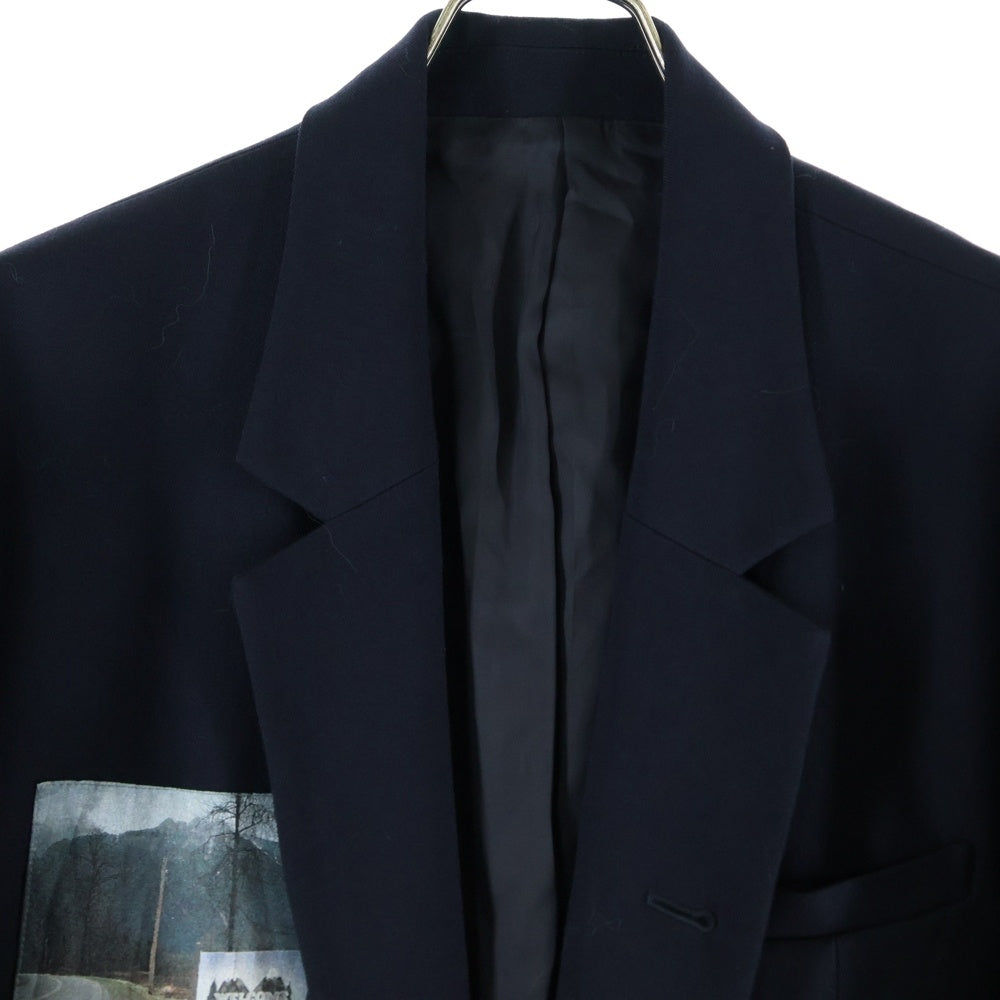 UNDERCOVER(アンダーカバー) 24AW ×Twin Peaks Patch Jacket ツインピークス パッチジャケット プリントパッチテーラードジャケット UC2D4101-1 ブラック