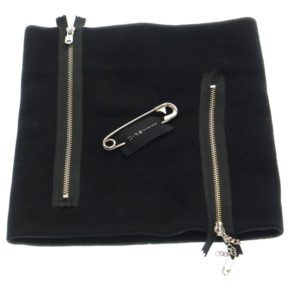 TAKAHIROMIYASHITA The SoloIst.(タカヒロミヤシタザソロイスト) 21AW Safety Pin Neck Warmer セーフティピンネックウォーマー ブラック