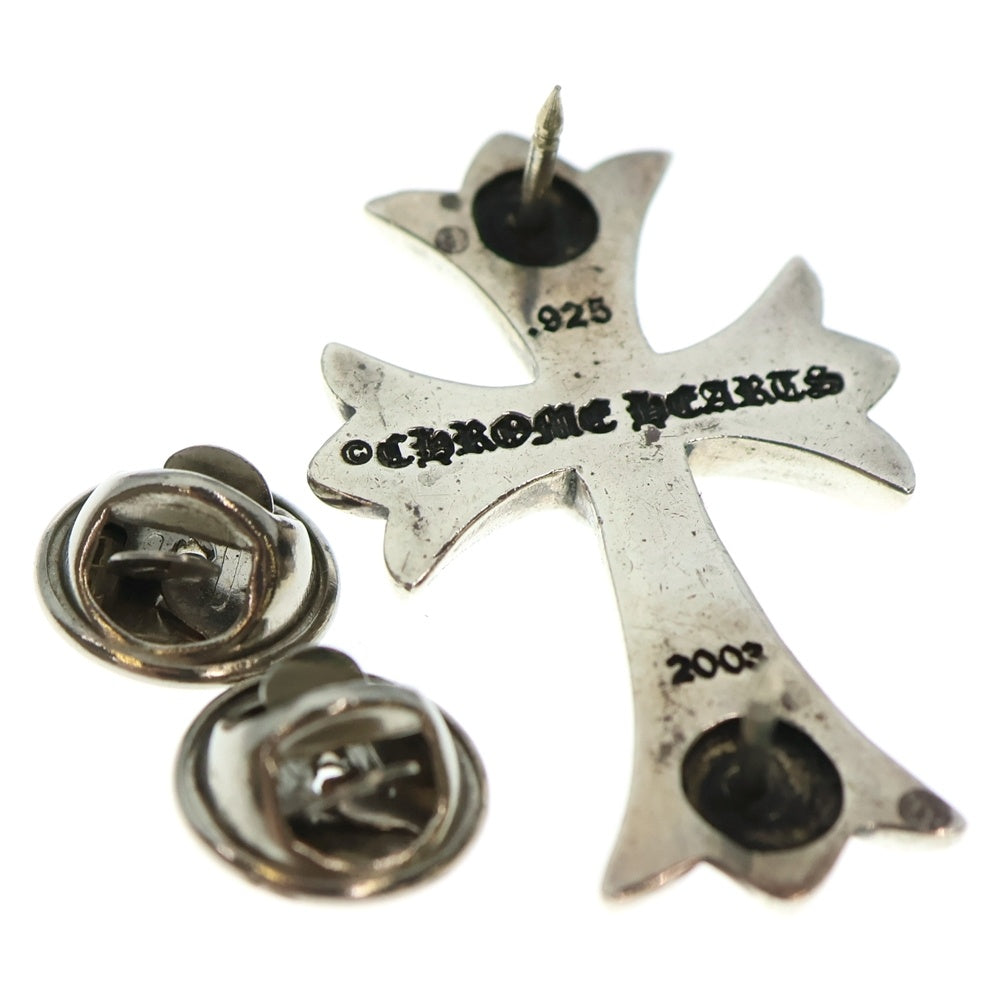 CHROME HEARTS(クロムハーツ) Small CH Cross STICK Pin スモール CHクロス ピンズ ピンバッジ ブローチ シルバー