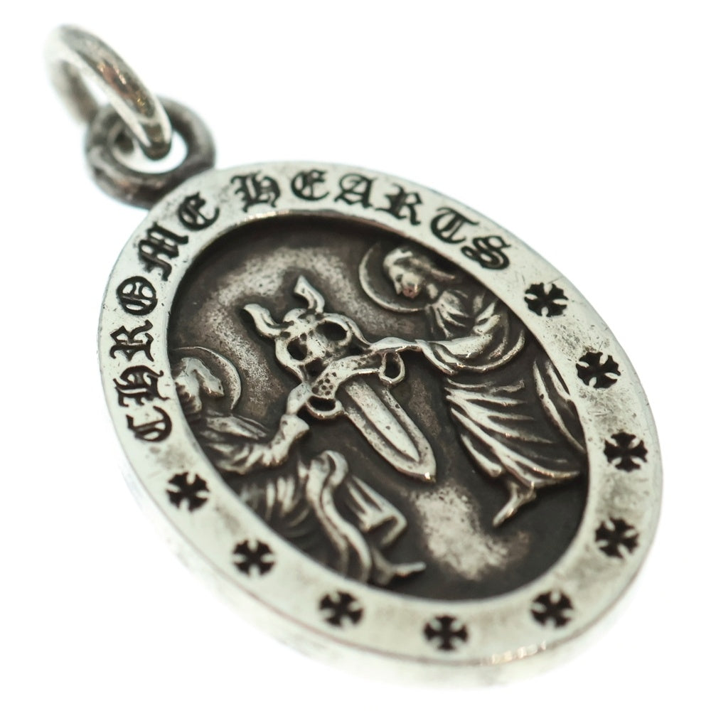 CHROME HEARTS(クロムハーツ) ANGEL MEDAL OVAL オーバルエンジェルメダル ペンダントトップ シルバー BCA207