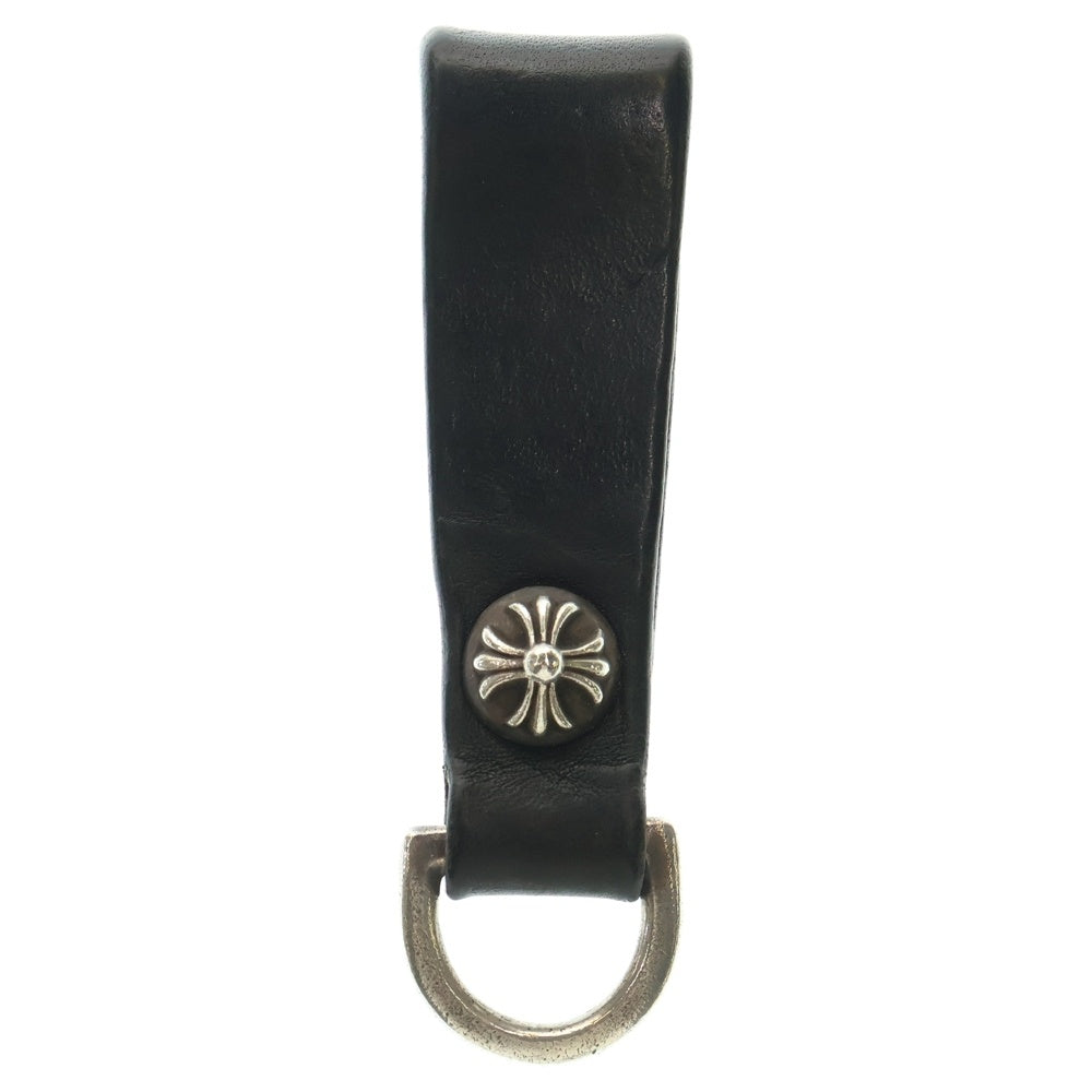 CHROME HEARTS(クロムハーツ) BELT LOOP D RING Dリング クロスボールベルトループ ブラック/シルバー BCA415