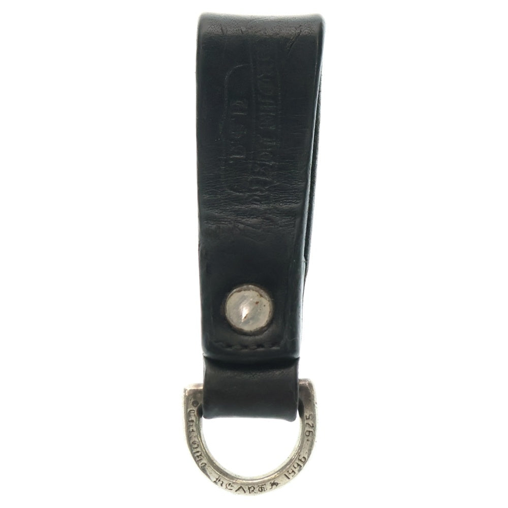 CHROME HEARTS(クロムハーツ) BELT LOOP D RING Dリング クロスボールベルトループ ブラック/シルバー BCA415