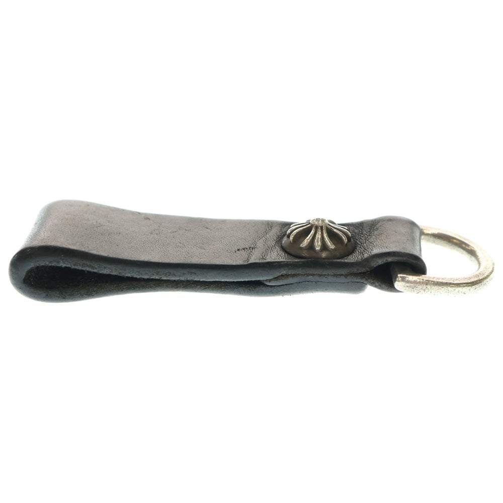 CHROME HEARTS(クロムハーツ) BELT LOOP D RING Dリング クロスボールベルトループ ブラック/シルバー BCA415