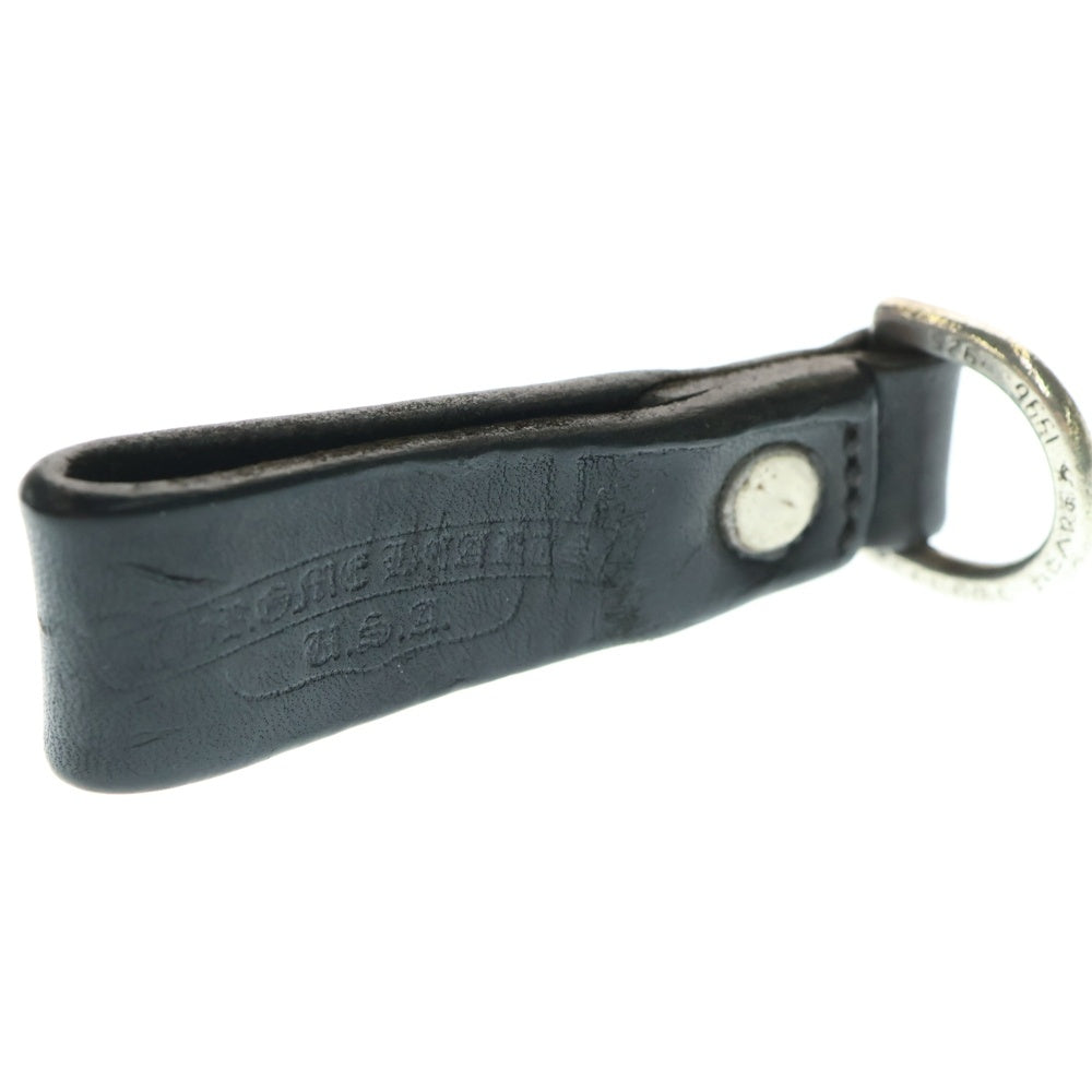 CHROME HEARTS(クロムハーツ) BELT LOOP D RING Dリング クロスボールベルトループ ブラック/シルバー BCA415