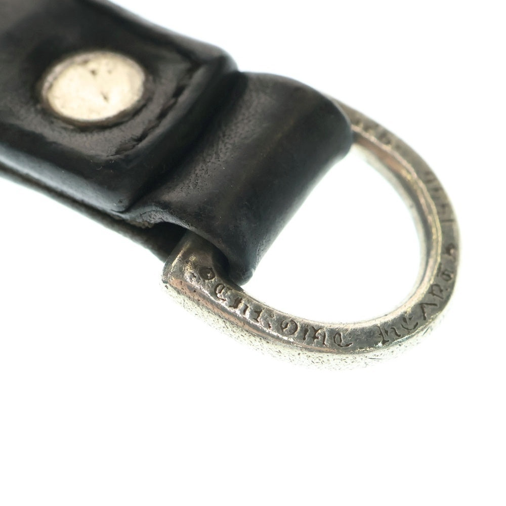 CHROME HEARTS(クロムハーツ) BELT LOOP D RING Dリング クロスボールベルトループ ブラック/シルバー BCA415