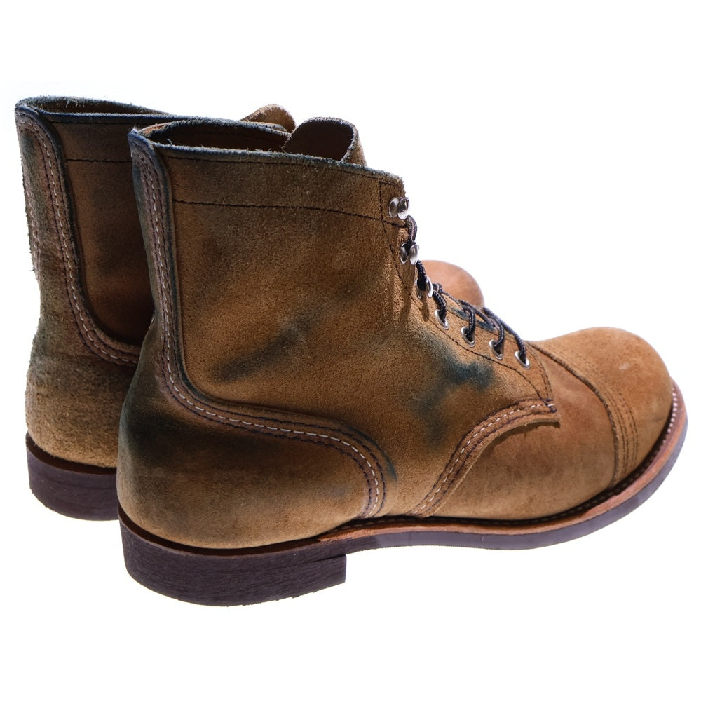 RED WING(レッド ウイング) 8083 Iron Ranger アイアンレンジャー レースアップ スウェードレザーブーツ ブラウン US9.5/27.5cm