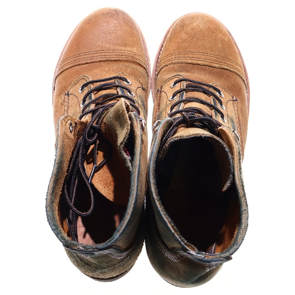 RED WING(レッド ウイング) 8083 Iron Ranger アイアンレンジャー レースアップ スウェードレザーブーツ ブラウン US9.5/27.5cm