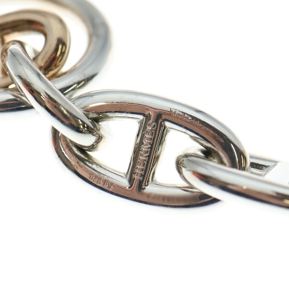 HERMES(エルメス) 23年製 シェーヌダンクルダブルブレスレット GM12Link MM16Link シルバー/ピンクゴールド