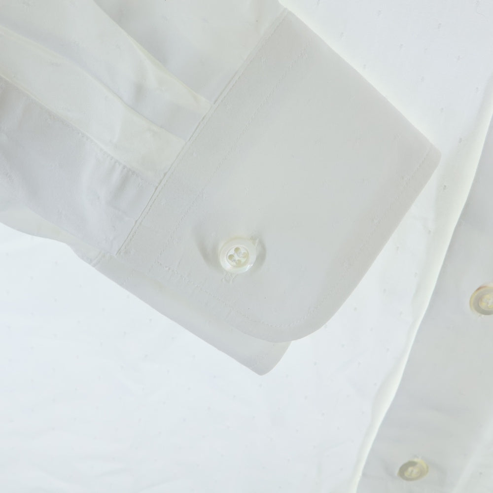 DRIES VAN NOTEN(ドリスヴァンノッテン) バンドカラー 長袖シャツ ホワイト