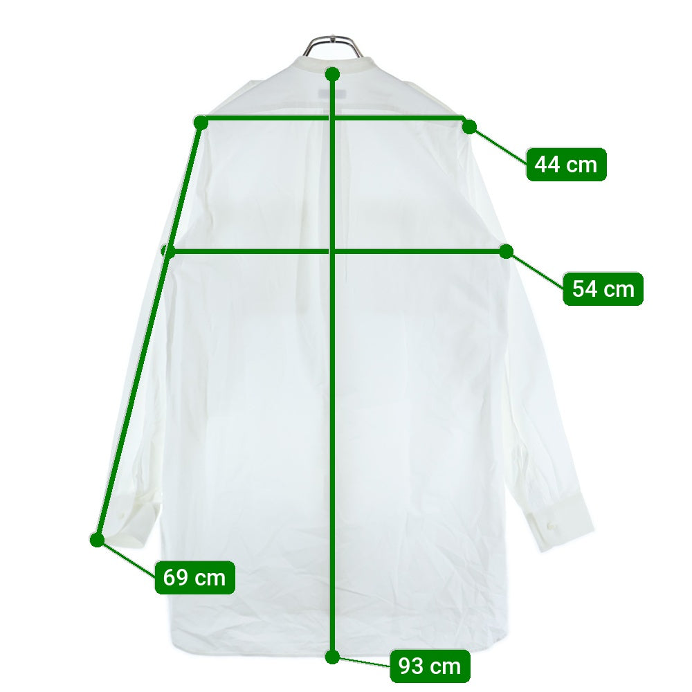 DRIES VAN NOTEN(ドリスヴァンノッテン) バンドカラー 長袖シャツ ホワイト