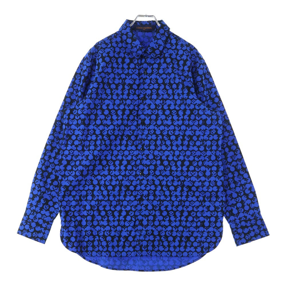 LOUIS VUITTON(ルイヴィトン) 19AW パーフォレーテッドモノグラム RM192M ORS HHS20W 長袖シャツ ブルー