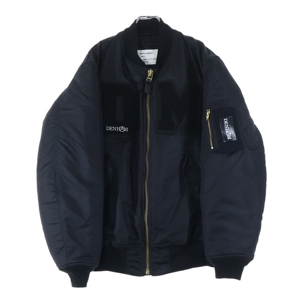 DENHAM(デンハム) ×Mountain Research ワッペンデザイン ブルゾン ジャケット アウター 01-22-09-20-004 ブラック