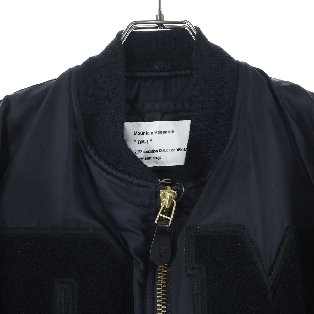 DENHAM(デンハム) ×Mountain Research ワッペンデザイン ブルゾン ジャケット アウター 01-22-09-20-004 ブラック