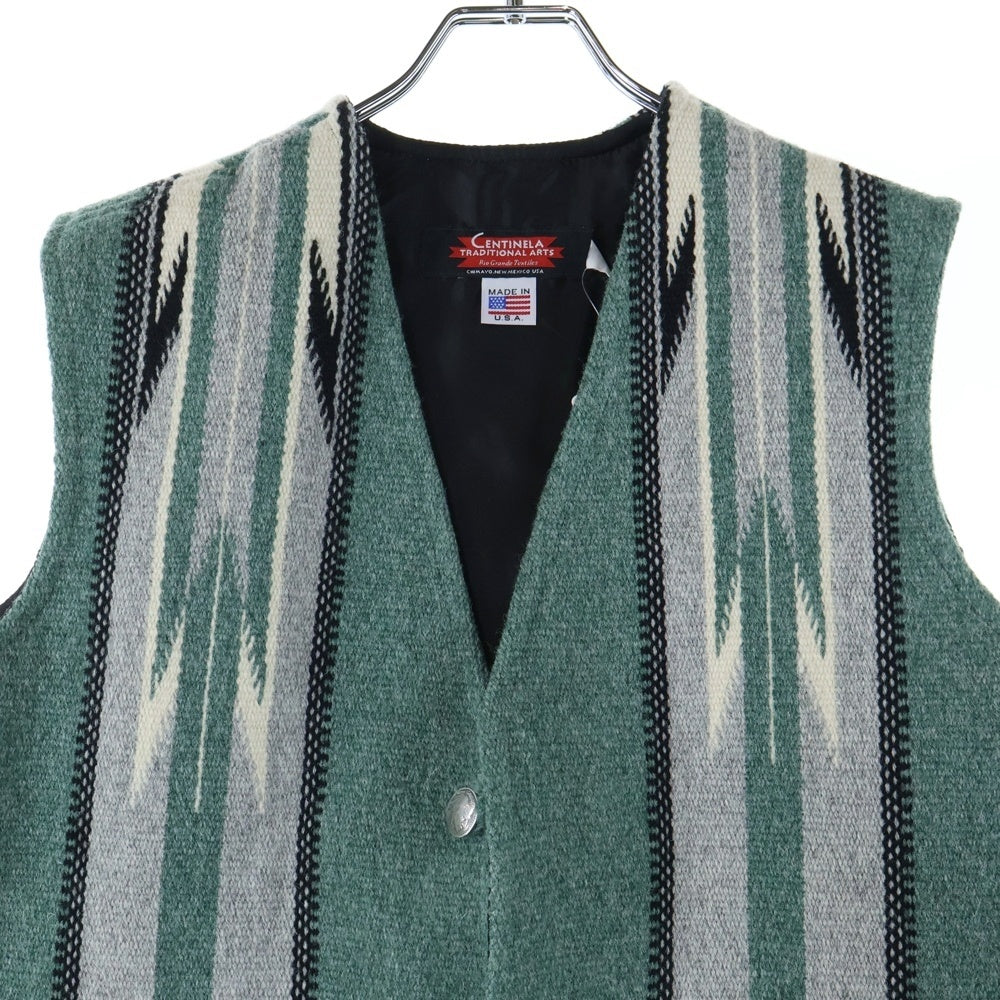 CENTINELA TRADITIONAL ARTS(センチネラトラディショナルアーツ) chimayo vest 23-011-610-0223-3-0 チマヨベスト ウールジャケット カーキ