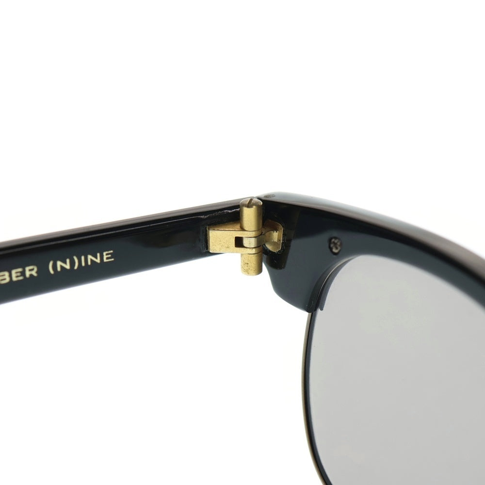 NUMBER (N)INE(ナンバーナイン) 09SS The Lonesome Heroes 本人期 ウェリントンサングラス 眼鏡 アイウェア ブラック