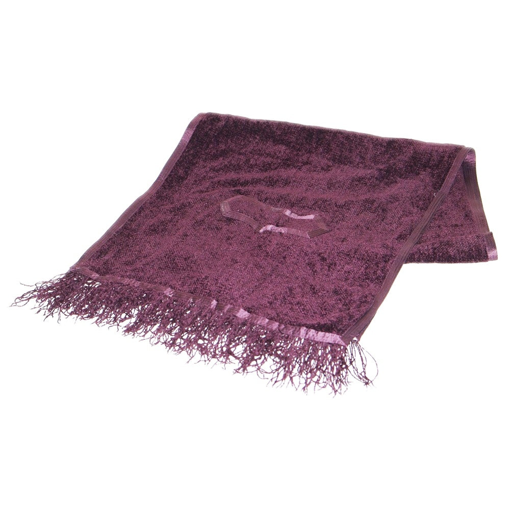 NUMBER (N)INE(ナンバーナイン) 09SS The Lonesome Heroes 本人期 ストール モチーフ刺繍マフラー バーガンディー