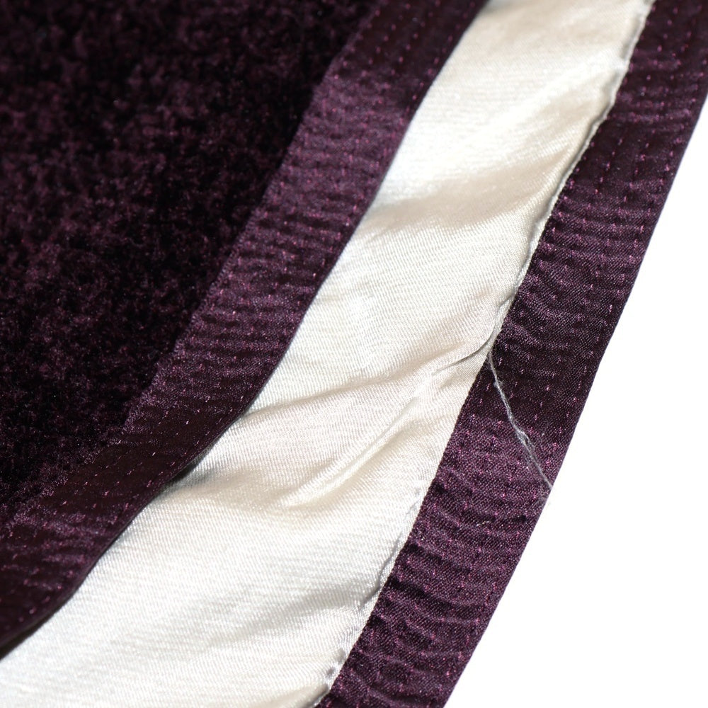 NUMBER (N)INE(ナンバーナイン) 09SS The Lonesome Heroes 本人期 ストール モチーフ刺繍マフラー バーガンディー