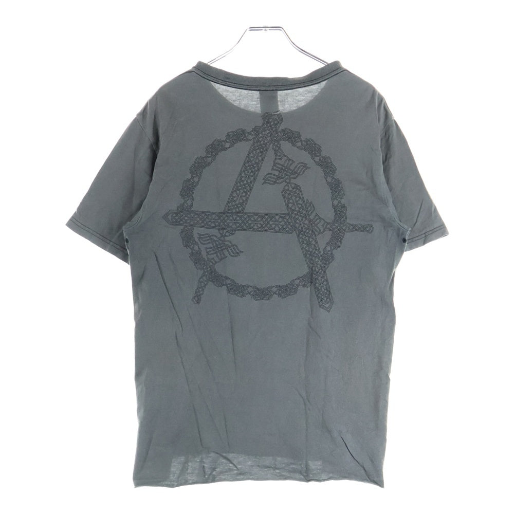 NUMBER (N)INE(ナンバーナイン) 00SS Circle A T-Shirt サークルATシャツ ロゴプリント半袖Tシャツ グレー