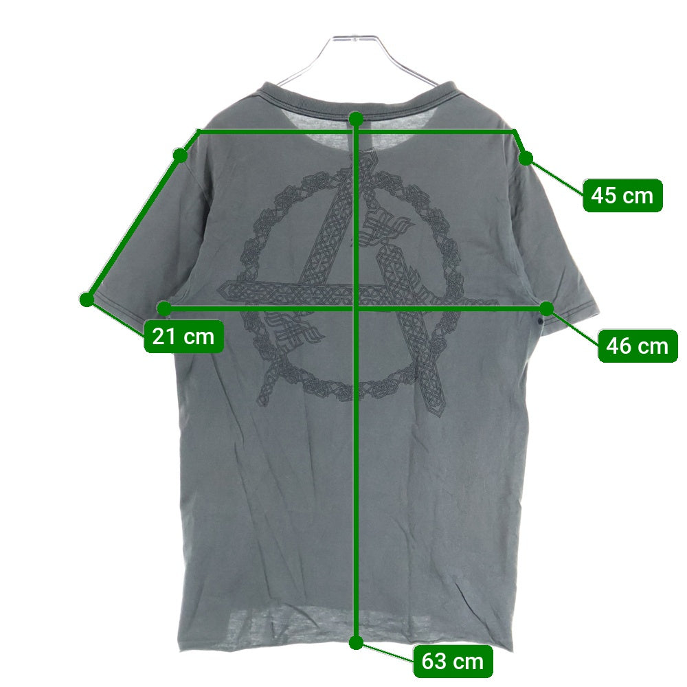 NUMBER (N)INE(ナンバーナイン) 00SS Circle A T-Shirt サークルATシャツ ロゴプリント半袖Tシャツ グレー