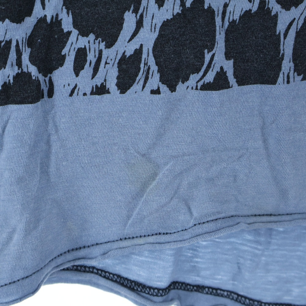 UNDERCOVER(アンダーカバー) 03SS Scab期 レオパード柄タンクトップ ロゴプリントノースリーブ ブルー