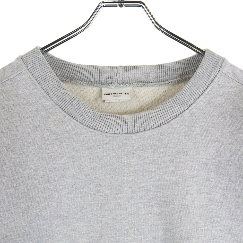DRIES VAN NOTEN(ドリスヴァンノッテン) クルーネック長袖スウェットシャツ グレー