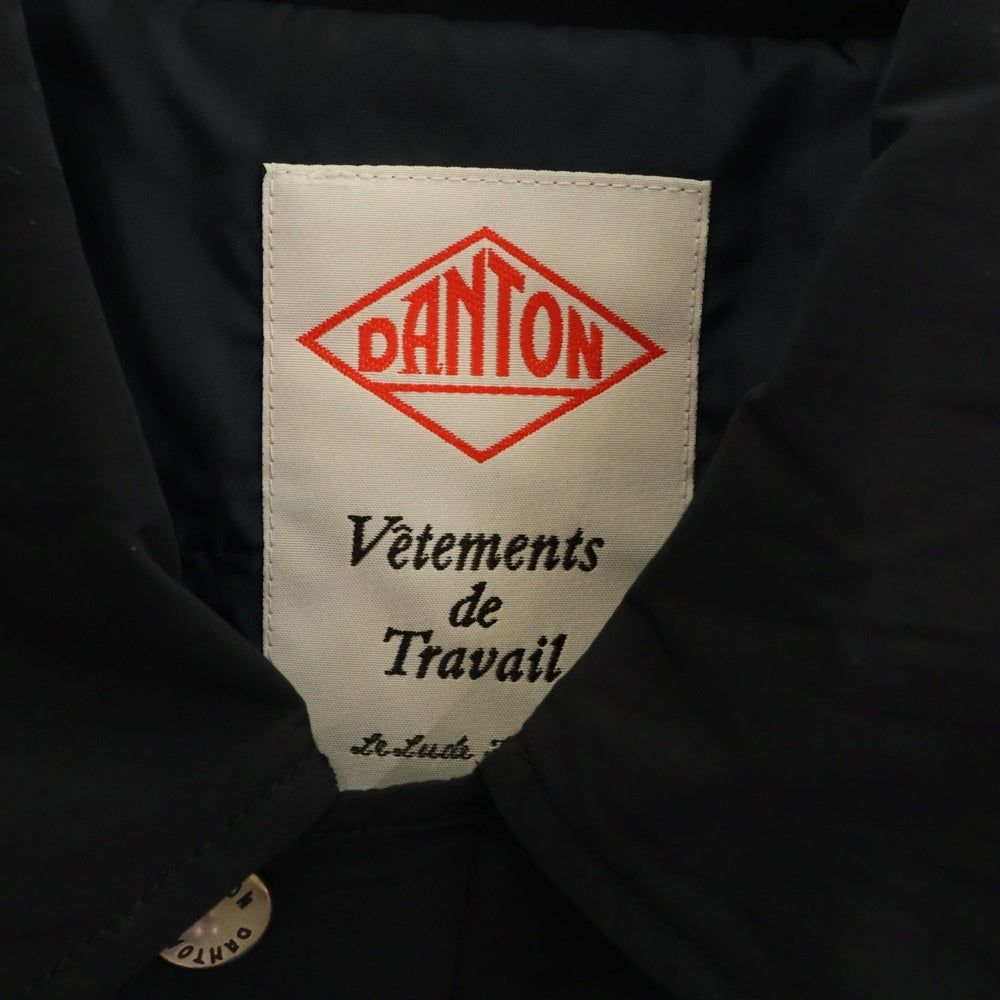 DANTON(ダントン) ピーチタフタ インサレーション コーチジャケット ブラック DT-A0716