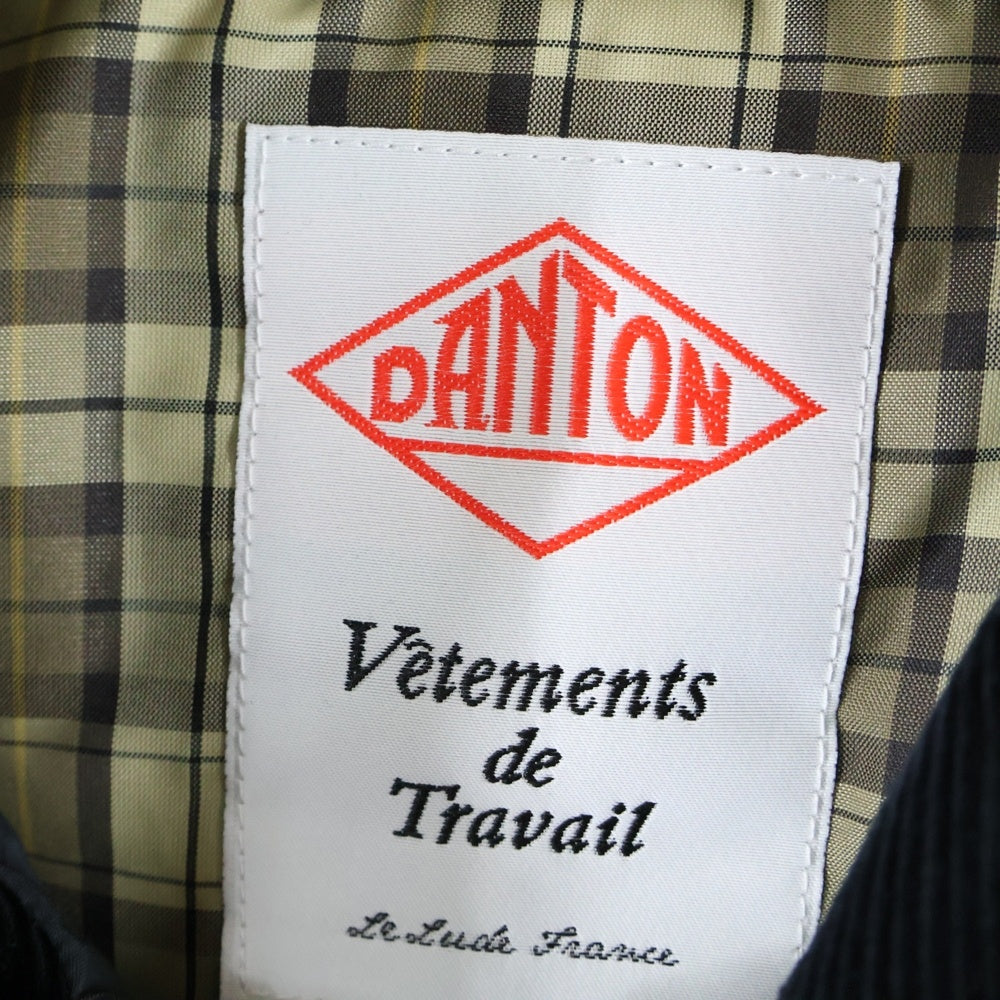 DANTON(ダントン) COVERALL JACKET ナイロンタフタ カバーオールジャケット ブラック DT-A0524