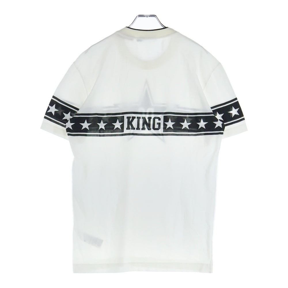 DOLCE & GABBANA(ドルチェアンドガッバーナ) フロントロゴデザイン 半袖Tシャツ カットソー ホワイト G8KD0T F17K5