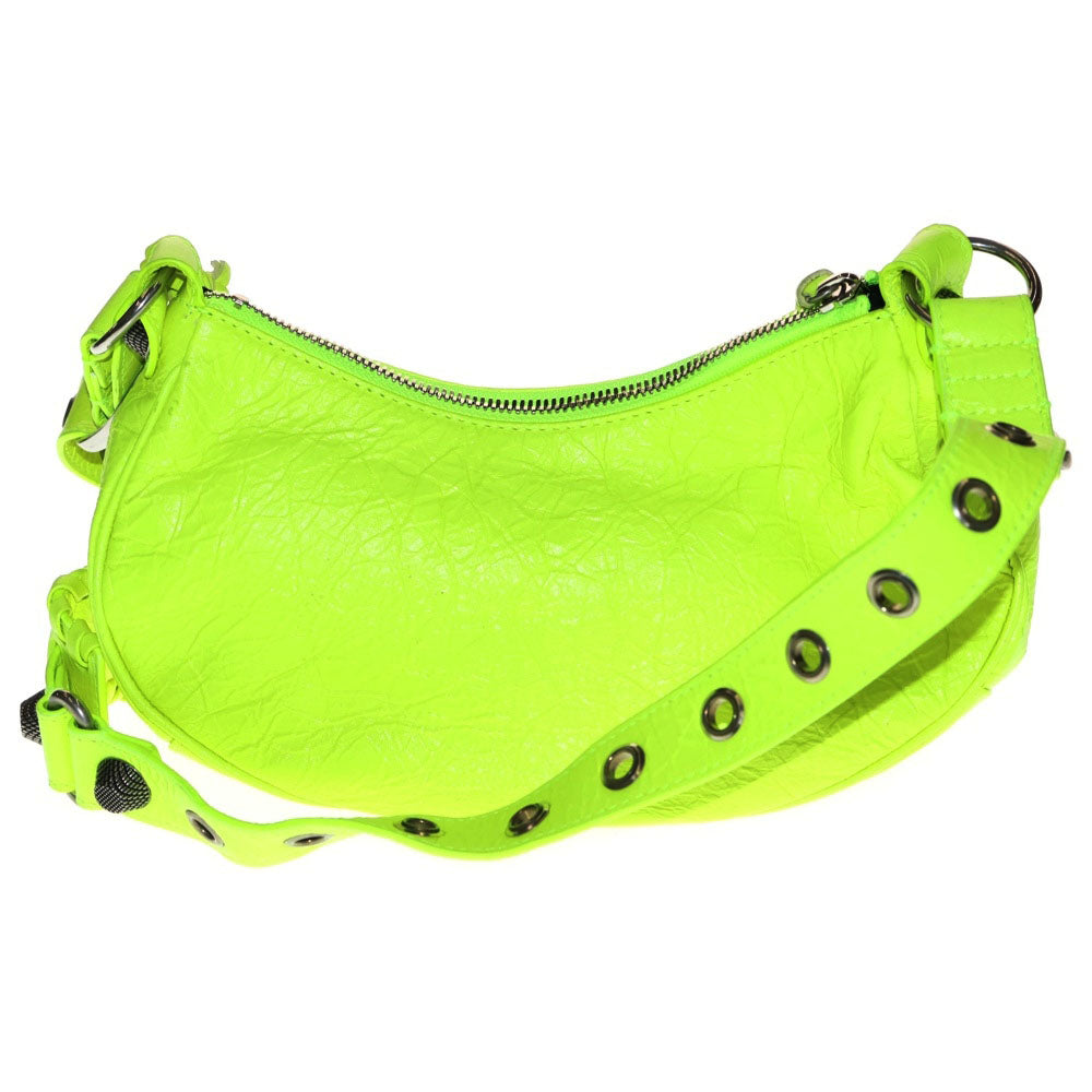 BALENCIAGA(バレンシアガ) Le Cagole ルカゴール ショルダーバッグ パテントレザー 671309 イエロー レディース