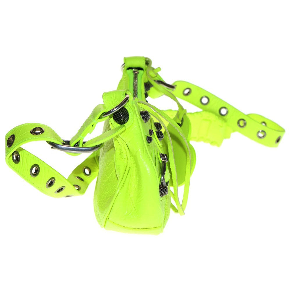 BALENCIAGA(バレンシアガ) Le Cagole ルカゴール ショルダーバッグ パテントレザー 671309 イエロー レディース