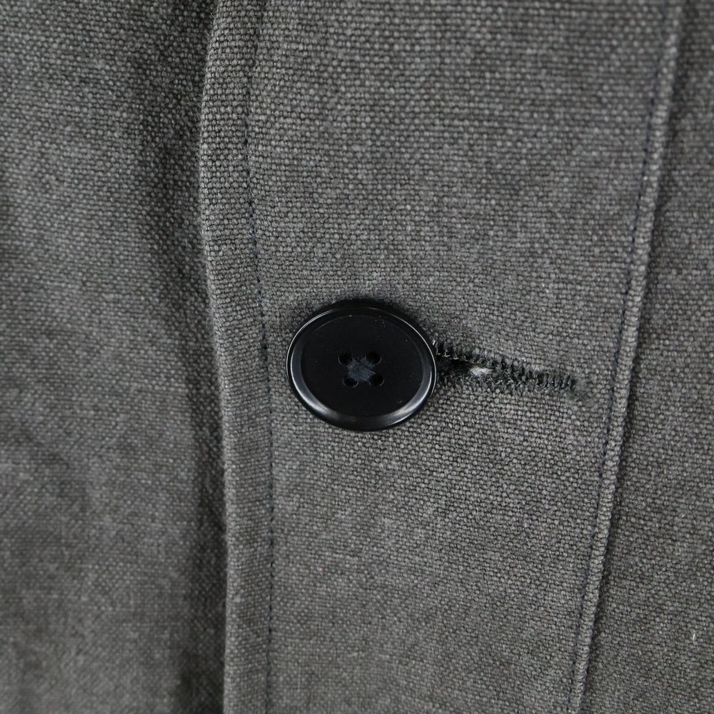 KAPTAIN SUNSHINE(キャプテンサンシャイン) Cotton Hemp Work Coat レザーカラー コットン ヘンプ ワークコート グレー KS25FCO06