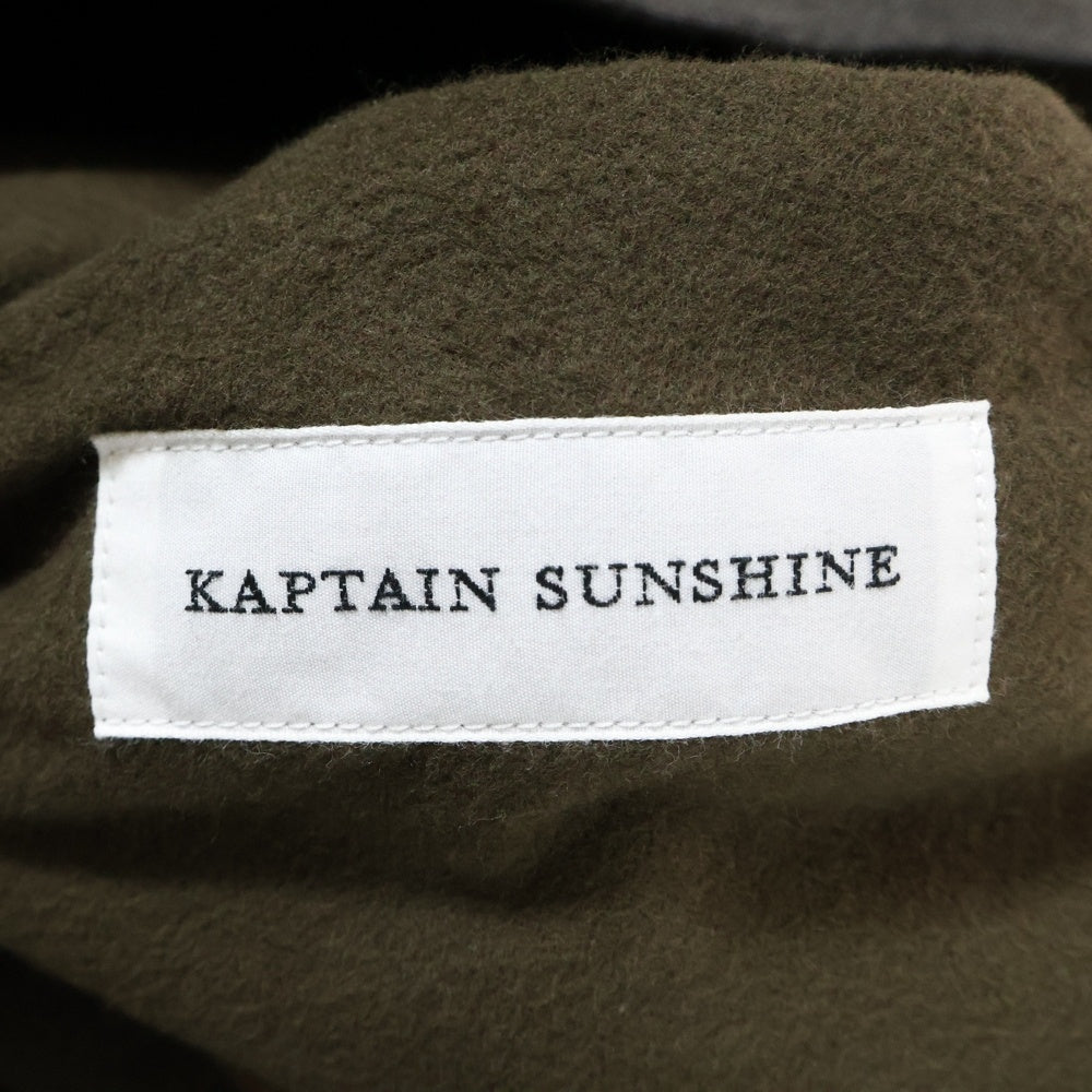 KAPTAIN SUNSHINE(キャプテンサンシャイン) Cotton Hemp Work Coat レザーカラー コットン ヘンプ ワークコート グレー KS25FCO06