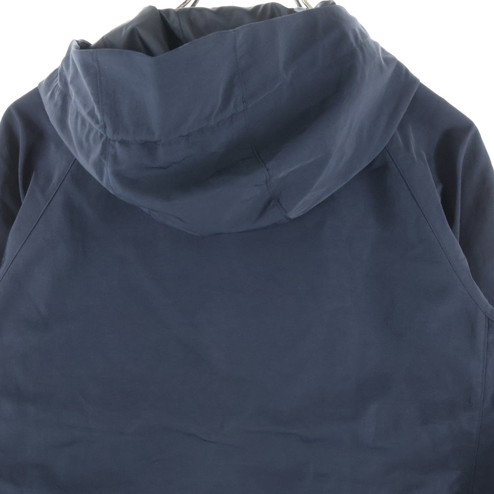 LACOSTE(ラコステ) ジップアップ ナイロン 撥水 防風フードジャケット ネイビー