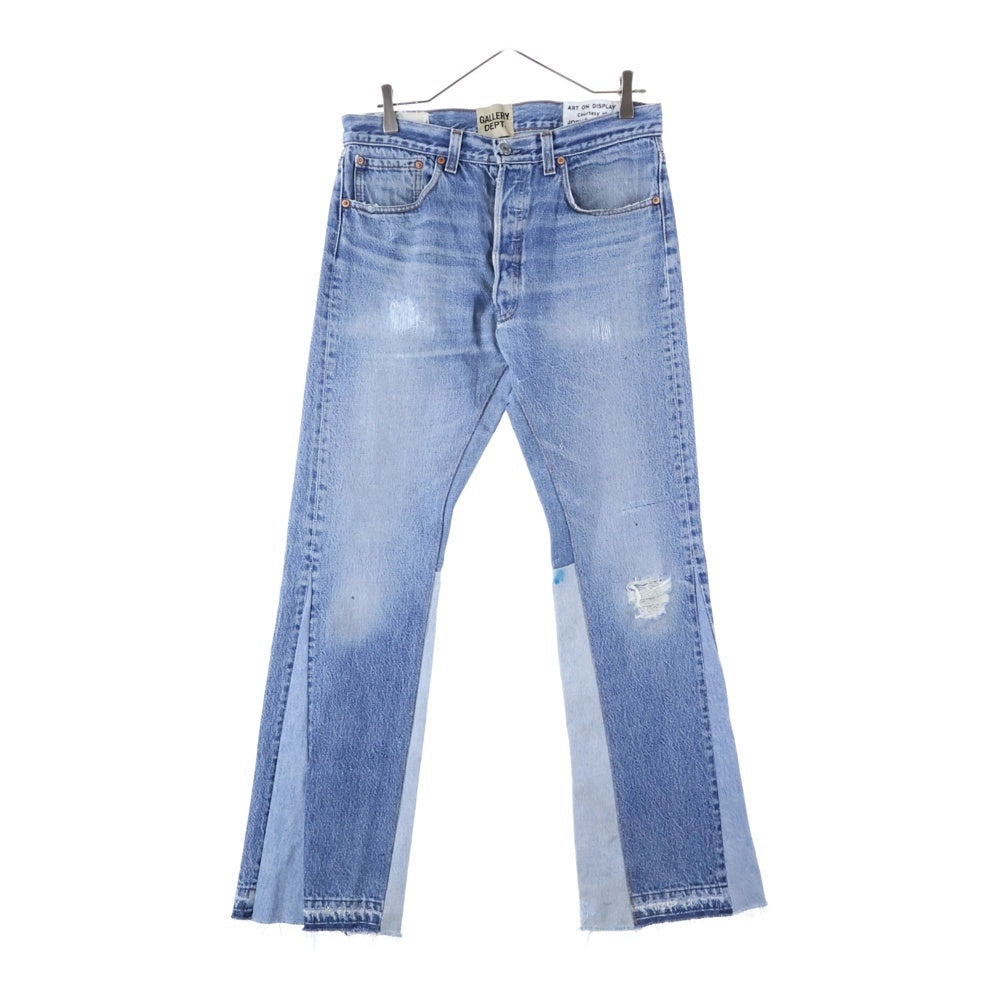GALLERY DEPT.(ギャラリーデプト) LA FLARE DENIM 切り替えデザイン フレア デニムパンツ インディゴ