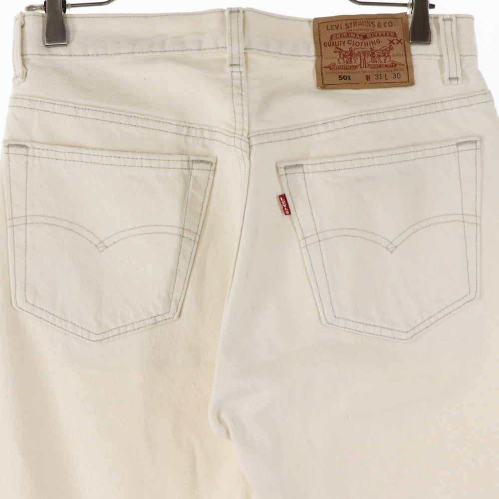 Levi's(リーバイス) 90S 501 ボタン裏520 ボタンフライ デニムパンツ ホワイト 501-0652