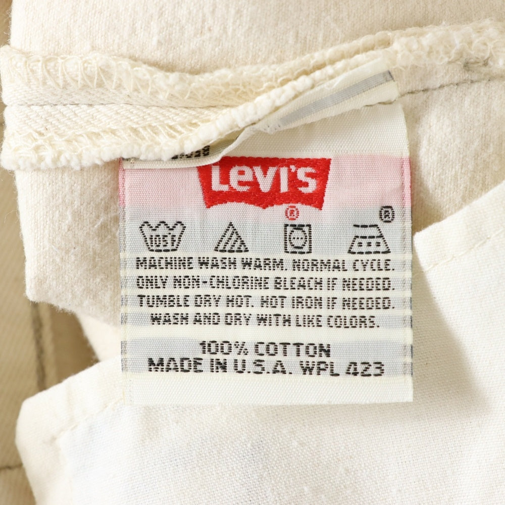 Levi's(リーバイス) 90S 501 ボタン裏520 ボタンフライ デニムパンツ ホワイト 501-0652