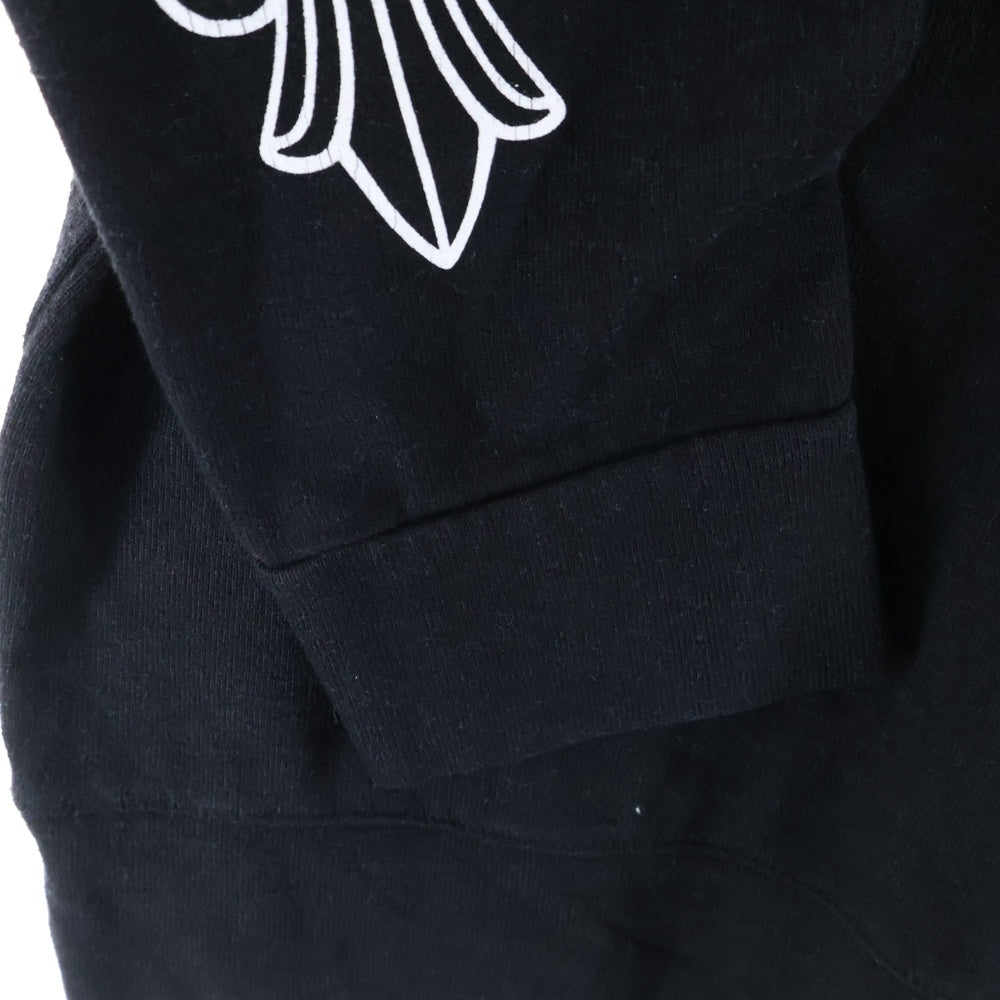CHROME HEARTS(クロムハーツ) T-BAR HORSESHOE CREWNECK ホースシュークルーネック長袖スウェットシャツ ブラック