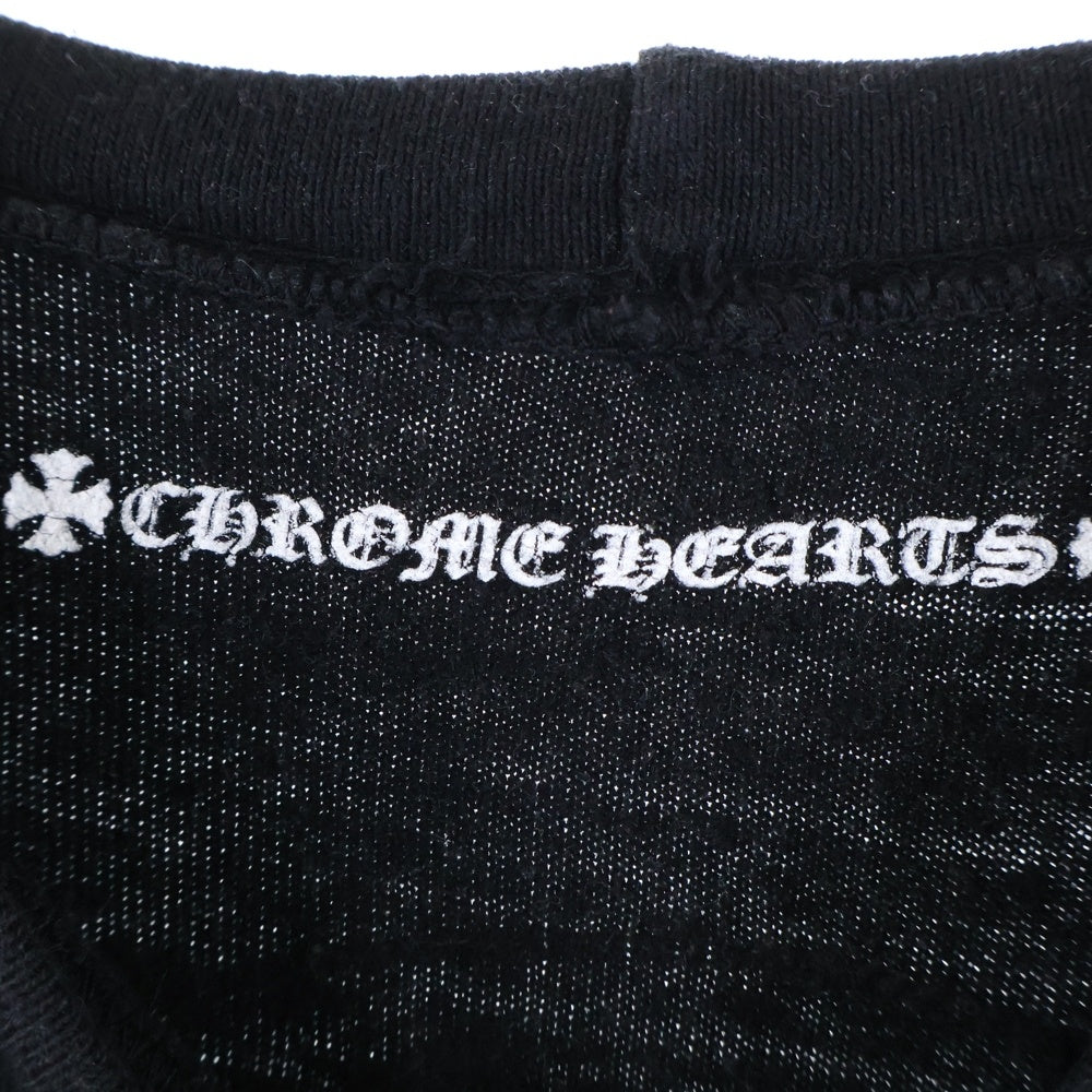 CHROME HEARTS(クロムハーツ) T-BAR HORSESHOE CREWNECK ホースシュークルーネック長袖スウェットシャツ ブラック