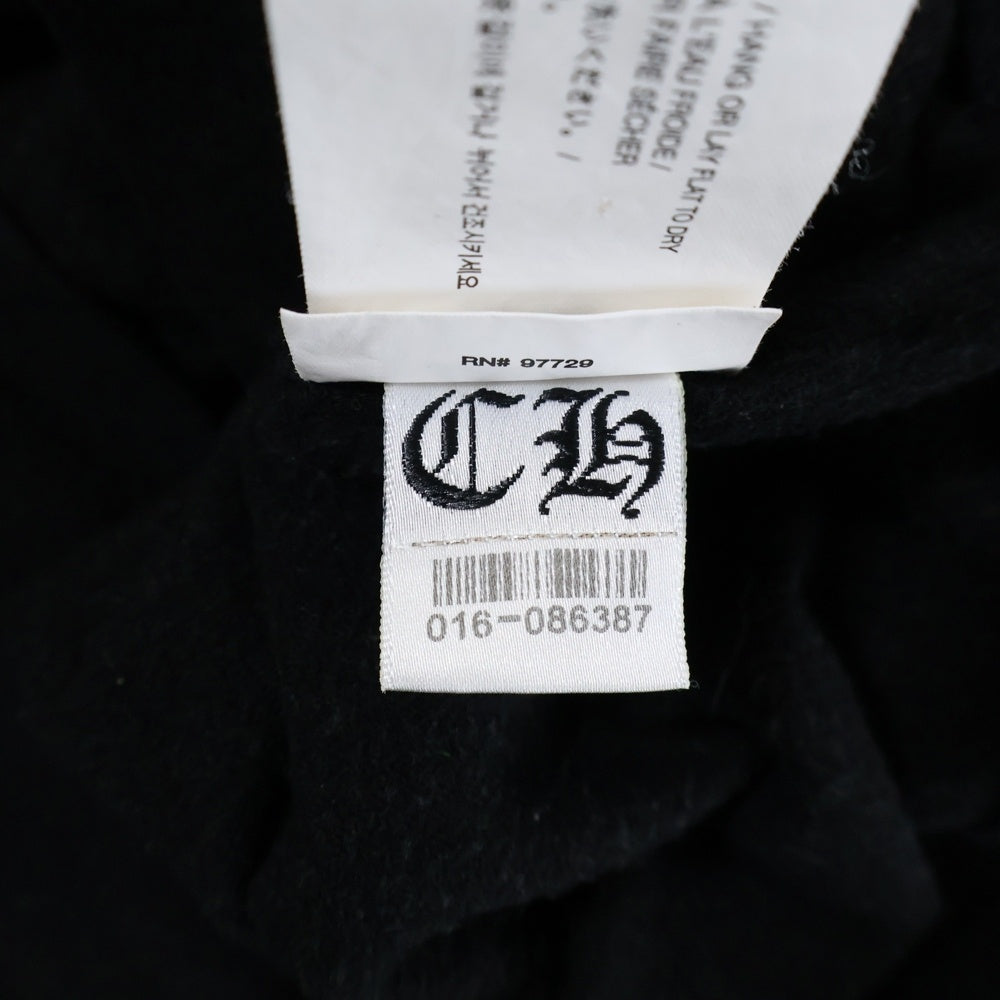 CHROME HEARTS(クロムハーツ) T-BAR HORSESHOE CREWNECK ホースシュークルーネック長袖スウェットシャツ ブラック
