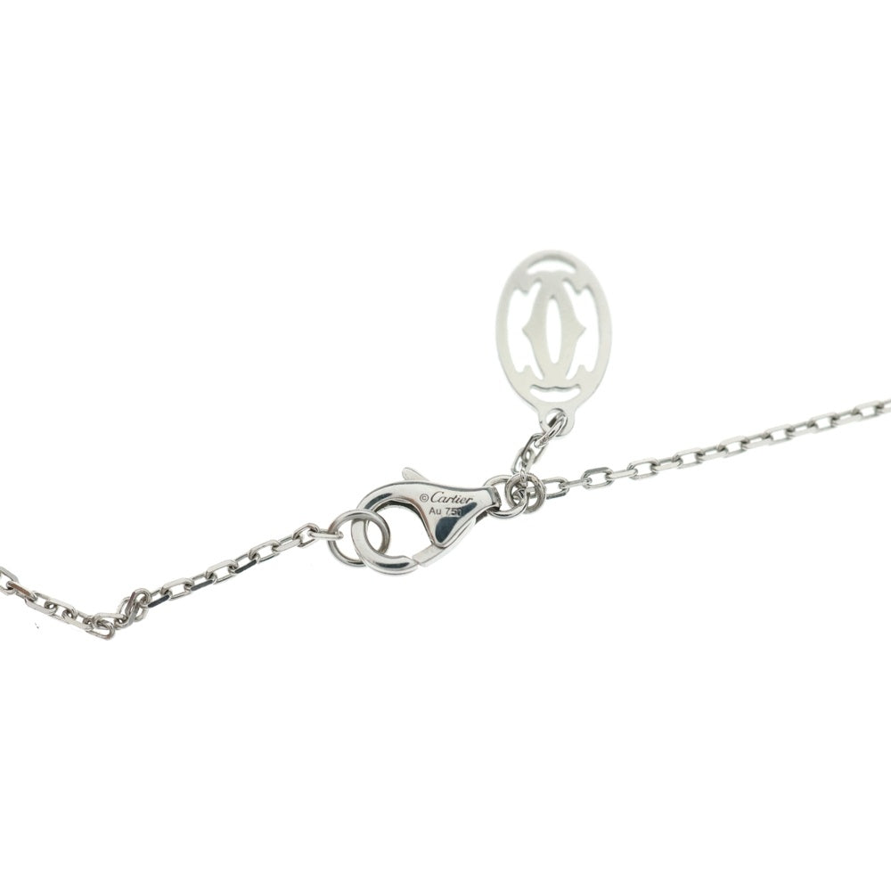Cartier(カルティエ) 18KWG 2Cチャーム チェーンネックレス ホワイトゴールド 46cm