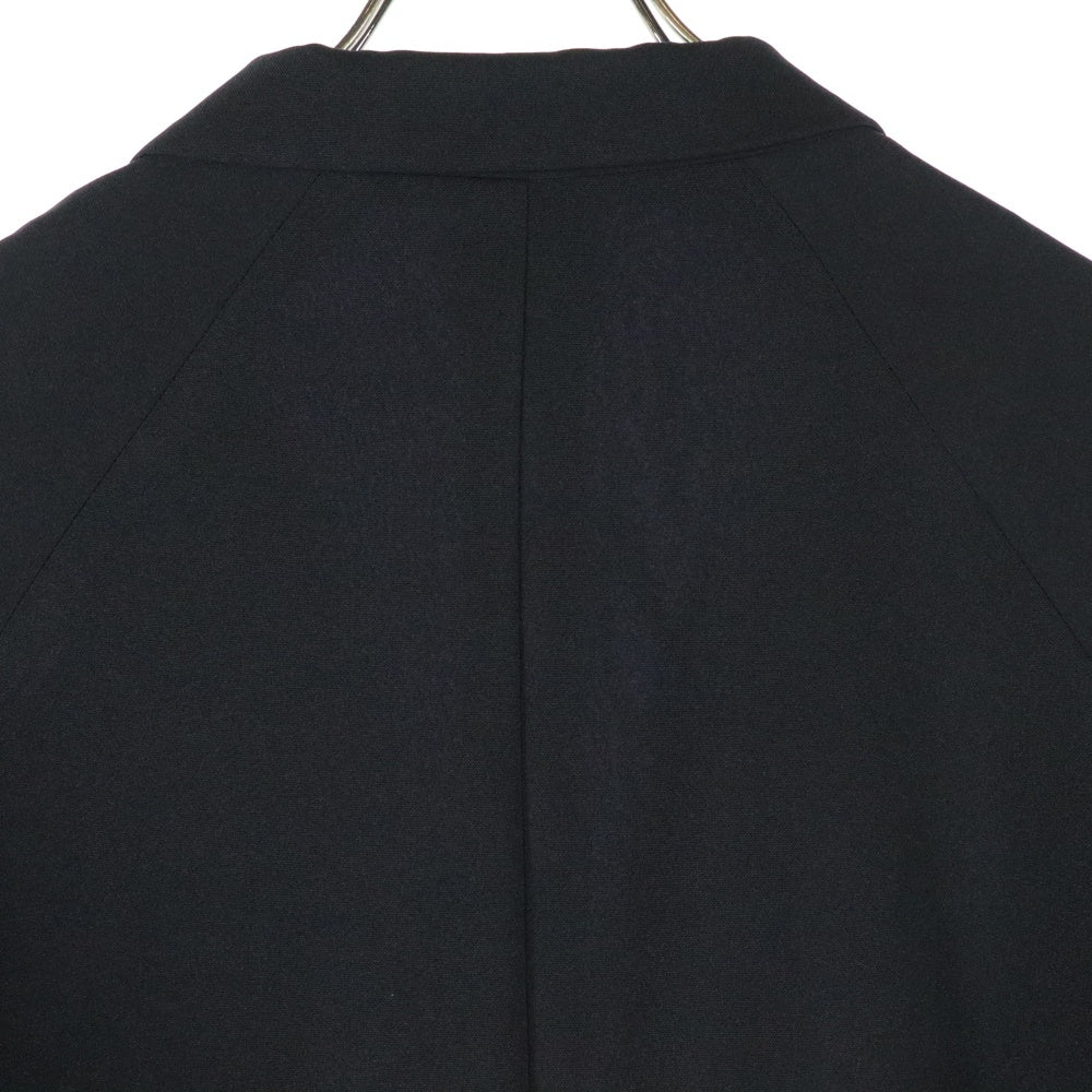 Needles(ニードルス) Raglan Jacket ロゴ刺繍 ジャージ素材 テーラードジャケット ブラック QV1556