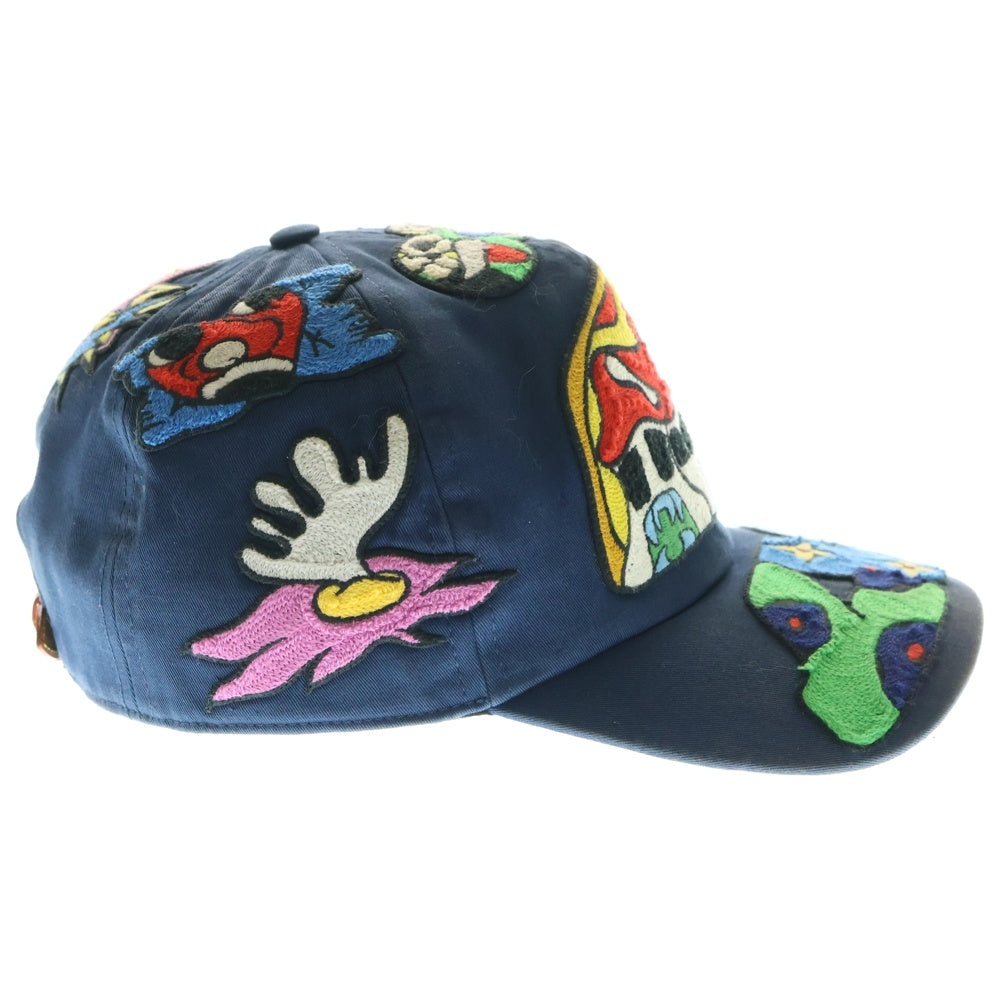 LOUIS VUITTON(ルイヴィトン) 21SS Artist Cap アーティストキャップ 刺繍パッチ6パネルキャップ 帽子 MP2959 ネイビー