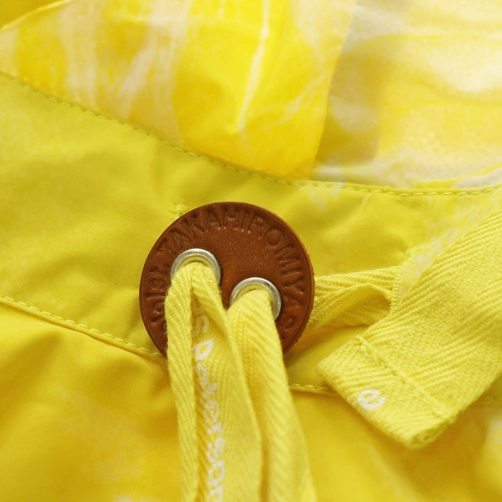 TAKAHIROMIYASHITA The SoloIst.(タカヒロミヤシタザソロイスト) Sample Photo Print Hood サンプル フォトプリントフード ナイロンフーディーハット 帽子 イエロー