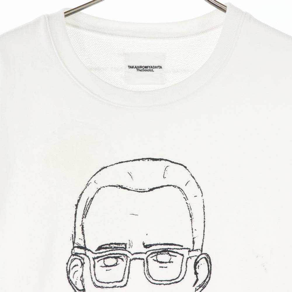 TAKAHIROMIYASHITA The SoloIst.(タカヒロミヤシタザソロイスト) 23SS Judb Listen To This T-shirt Sweat Shirts リッスントゥディスTシャツスウェットシャツ ロゴプリントクルーネック長袖スウェットシャツ
