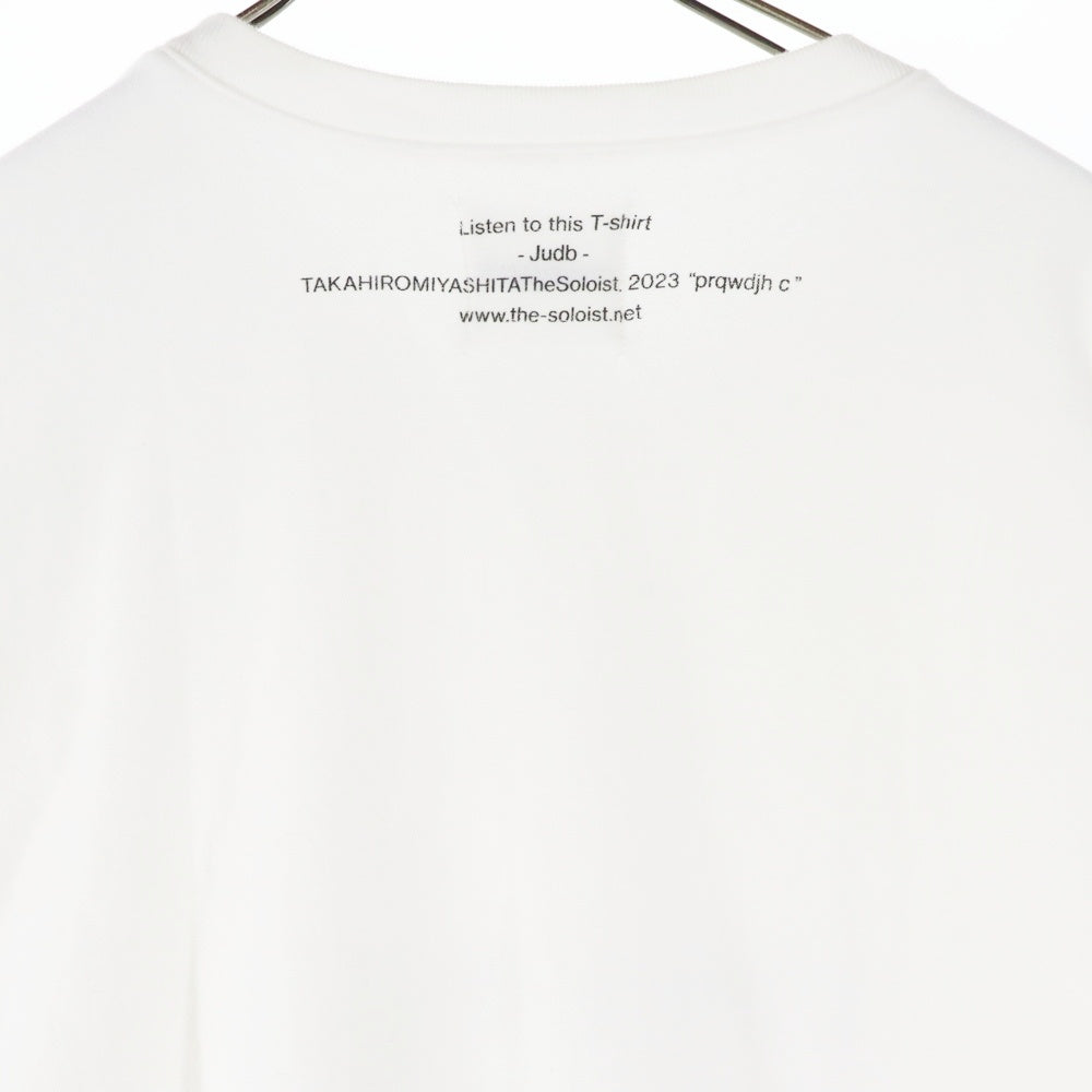 TAKAHIROMIYASHITA The SoloIst.(タカヒロミヤシタザソロイスト) 23SS Judb Listen To This T-shirt Sweat Shirts リッスントゥディスTシャツスウェットシャツ ロゴプリントクルーネック長袖スウェットシャツ