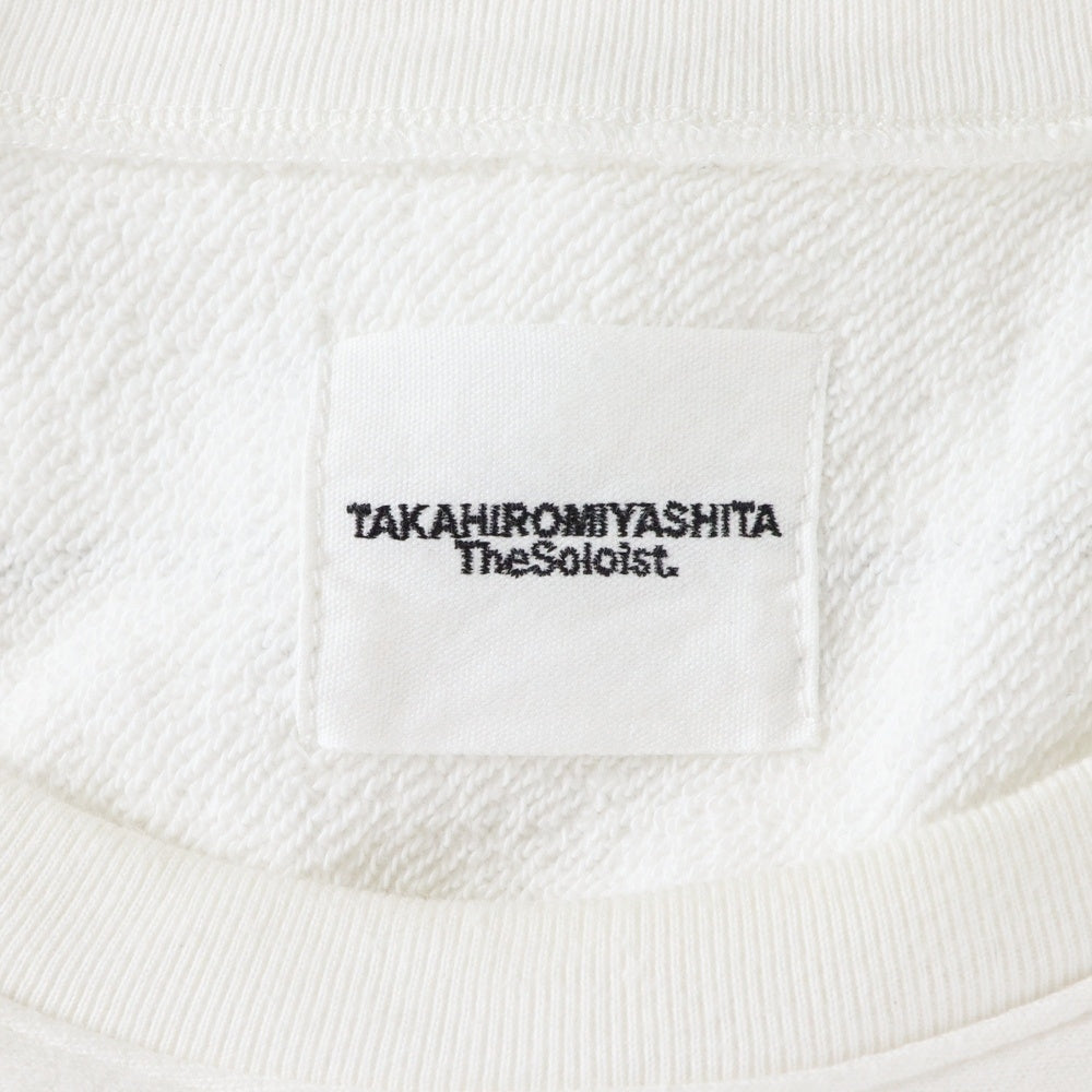 TAKAHIROMIYASHITA The SoloIst.(タカヒロミヤシタザソロイスト) 23SS Judb Listen To This T-shirt Sweat Shirts リッスントゥディスTシャツスウェットシャツ ロゴプリントクルーネック長袖スウェットシャツ