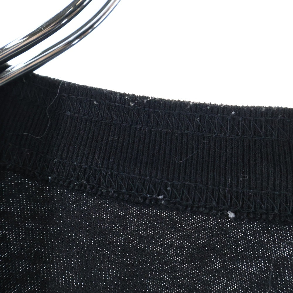 Sacai(サカイ) 22SS Spots Mix T-shirts スポーツミックスTシャツ ナイロン切替ジップポケットクルーネック半袖Tシャツ 22-02734M ブラック