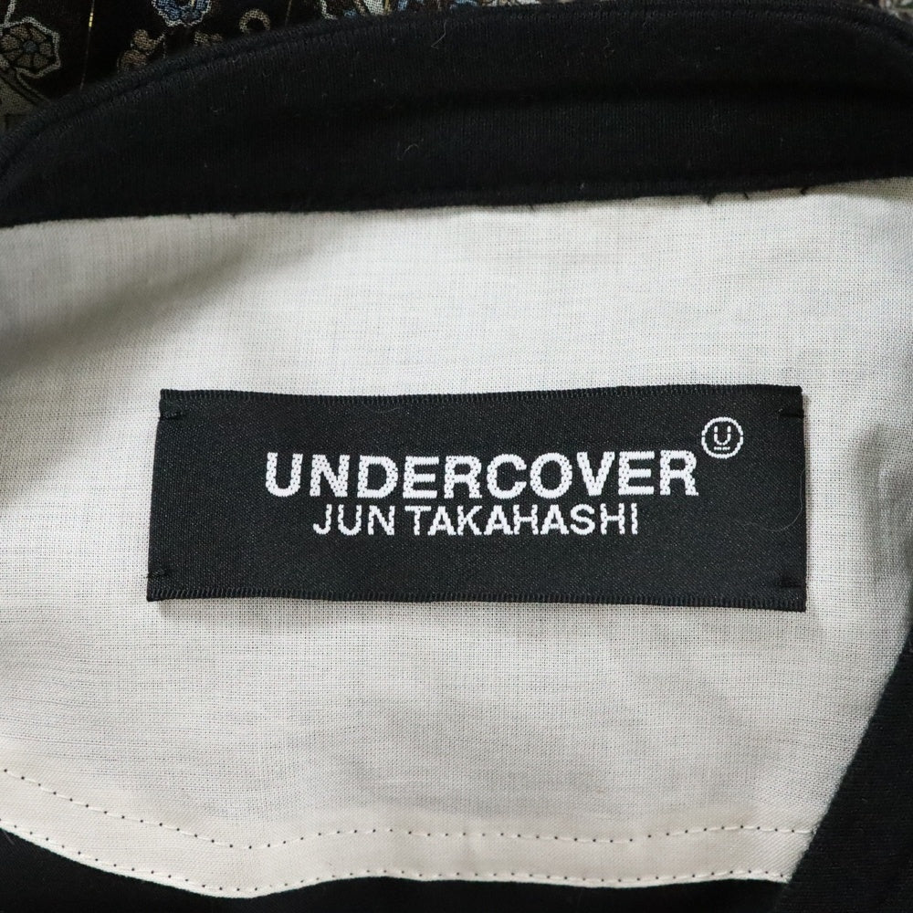 UNDERCOVER(アンダーカバー) 25SS SiGC Double Zip Blouson ダブルジップブルゾン ペイズリーラメ総柄MA-1ジャケット UC1E4206-1 ブラウン